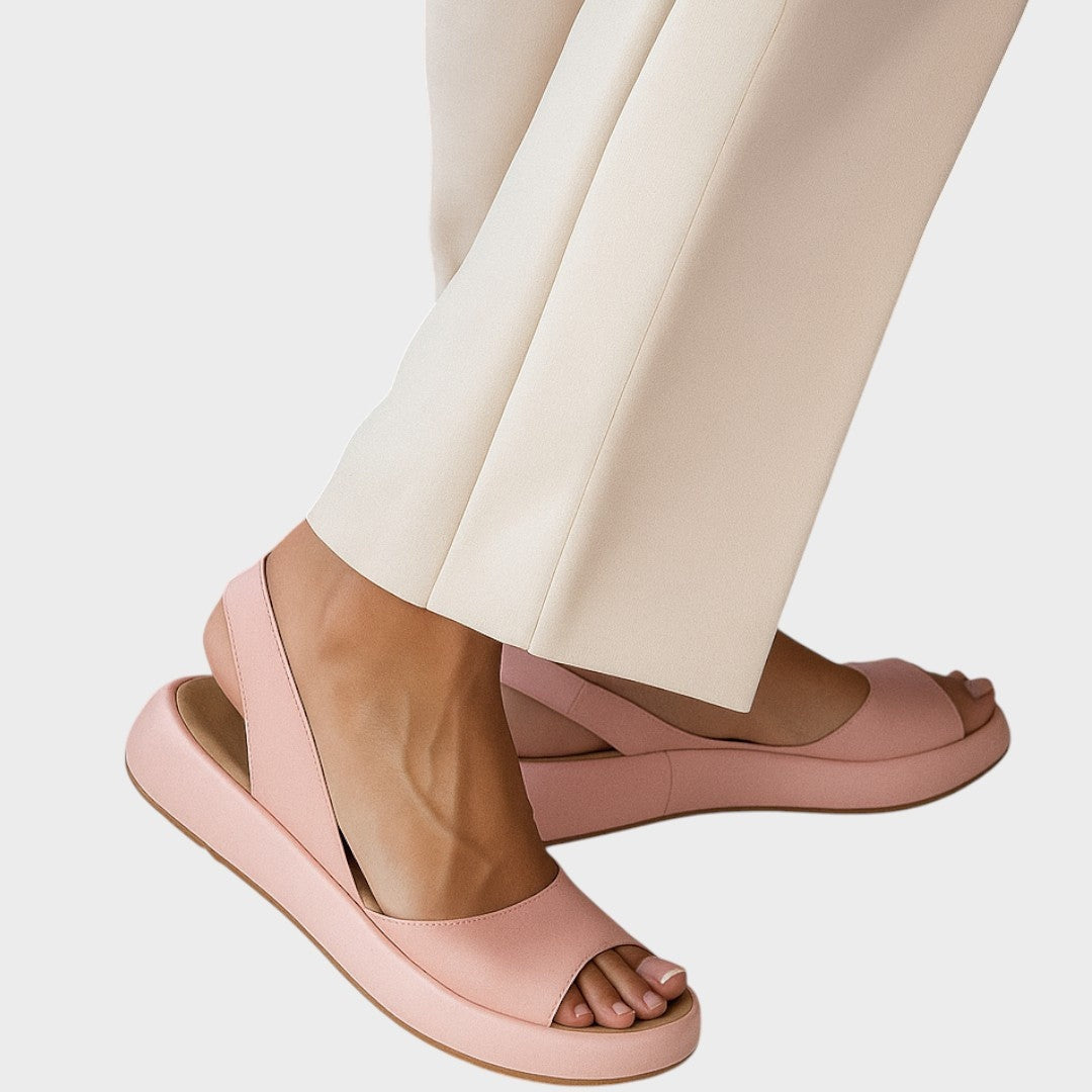 Sandalias Planas Mujer Plataforma Slingback
