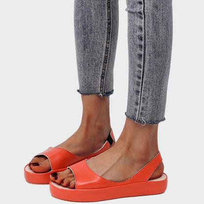 Sandalias Planas Mujer Plataforma Slingback