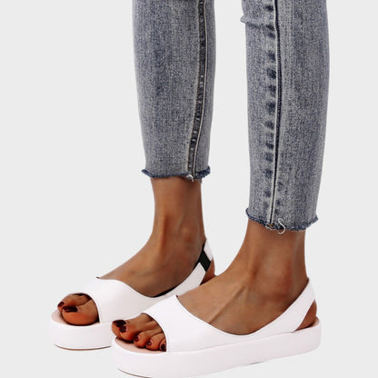 Sandalias Planas Mujer Plataforma Slingback