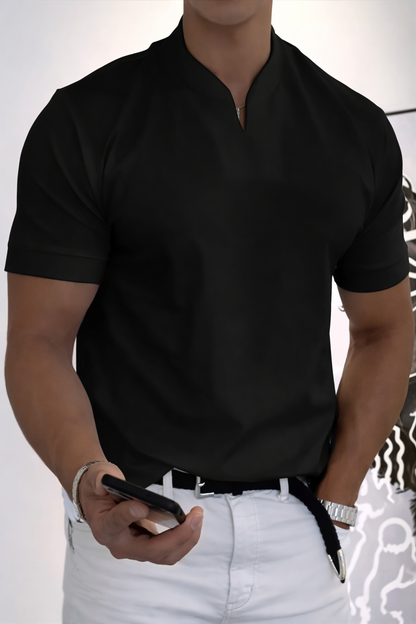 Camiseta Hombre Cuello en V Transpirable Corte Clásico