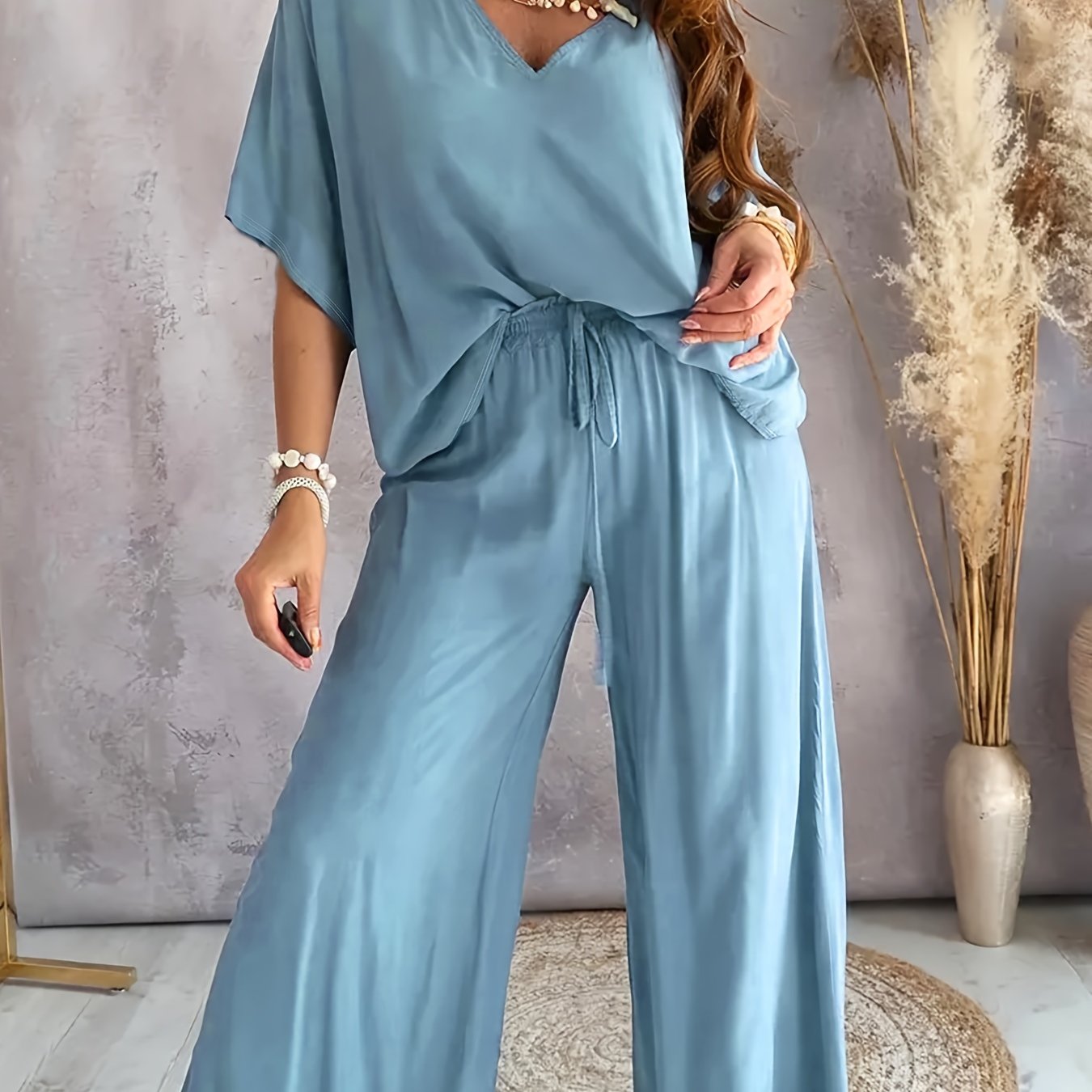 Conjunto Mujer de Dos Piezas y Pantalón Ajustado