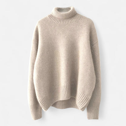 Jersey Mujer de Cashmere Invierno Cuello Alto