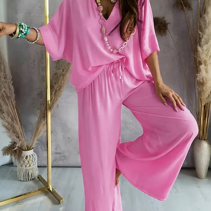 Conjunto Mujer de Dos Piezas y Pantalón Ajustado