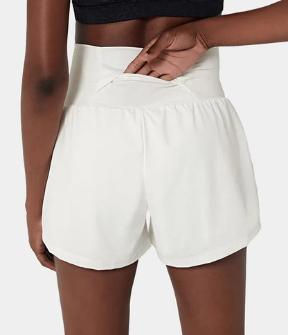 Short deportivo mujer Algodón Cintura Alta Bolsillos