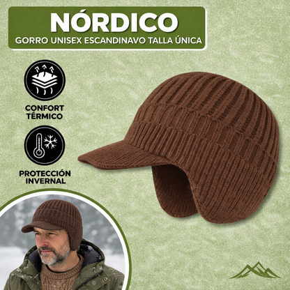 Gorro Invierno Unisex Lana Protección Orejas Ajuste Cómodo