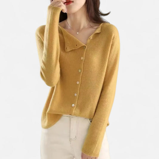Suéter Mujer de Punto con Botones Detalle Elegante - Mavetta