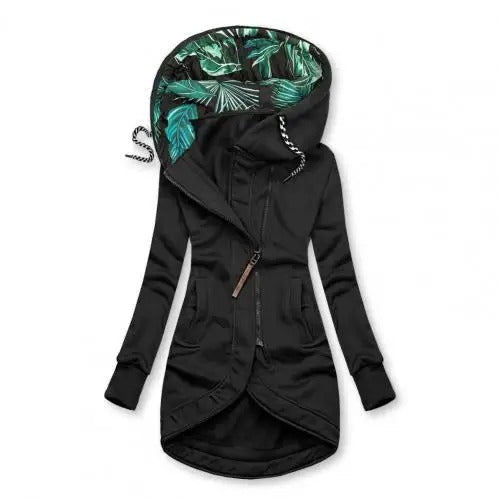 Abrigo Mujer Invierno con Capucha y Acolchado