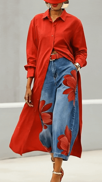 Vestido Camisa Midi Mujer Algodón Lino Corte Fluido