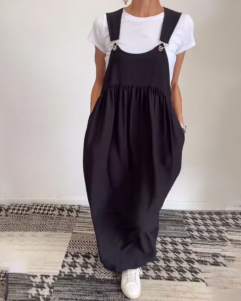 Vestido Mujer Ligero Fluido Detalles Modernos Ajuste Suelto - Mavetta