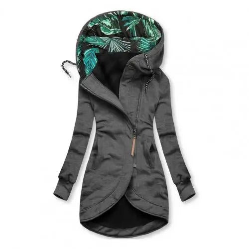 Abrigo Mujer Invierno con Capucha y Acolchado