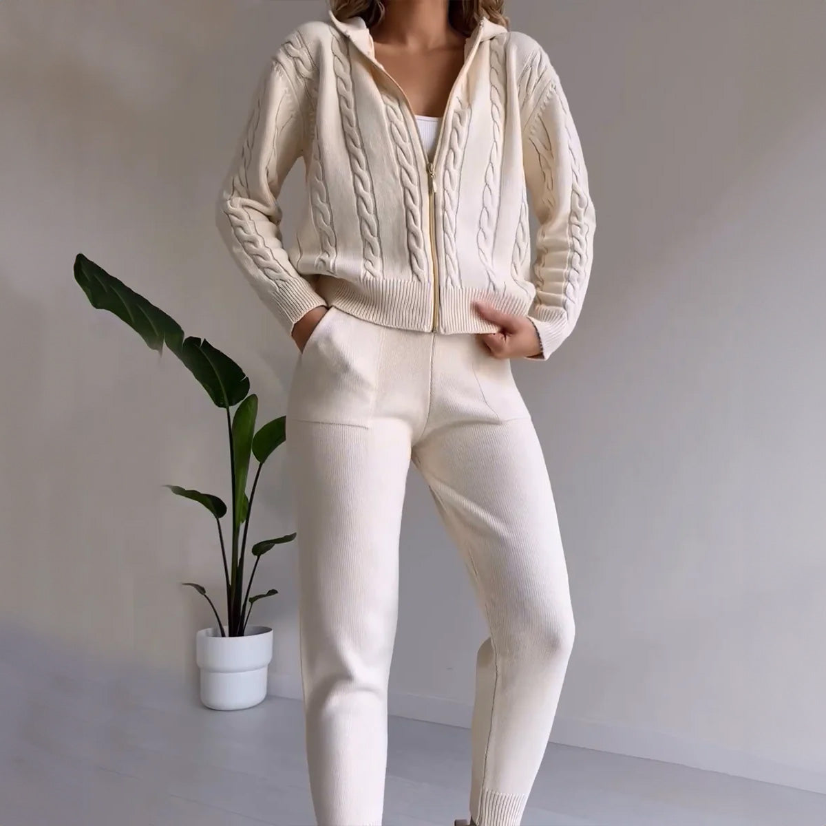 Conjunto Mujer de Punto Suave y Elegante