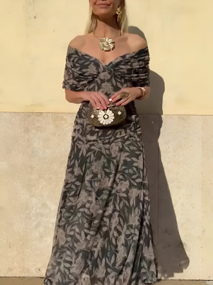 Vestido maxi mujer con caída fluida y estilo elegante