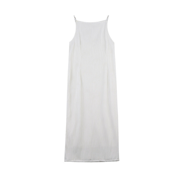 Vestido Midi Mujer Fruncido Tirantes Formal Primavera Verano