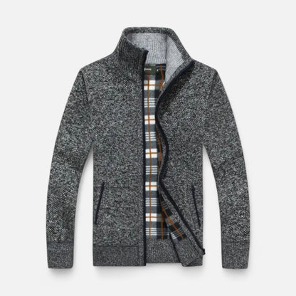 Jersey hombre de tejido con cremallera invierno - Mavetta