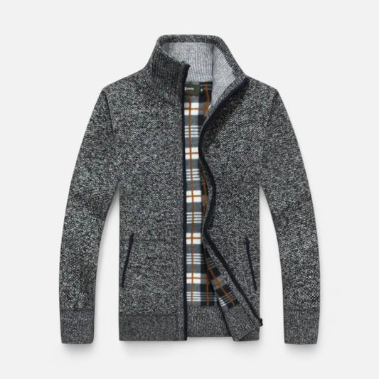 Jersey hombre de tejido con cremallera invierno - Mavetta