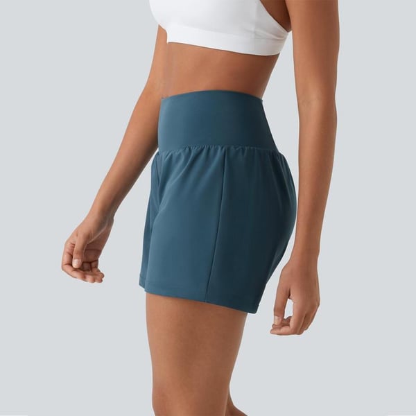 Short deportivo mujer Algodón Cintura Alta Bolsillos