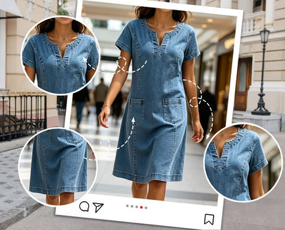 Vestido Vaquero Mujer Ajuste Recto