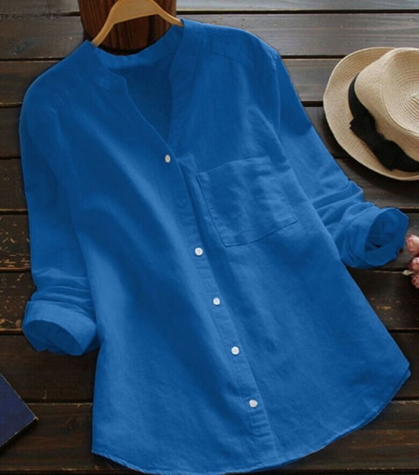 Blusa Mujer con Botones Diseño Relajado Estilo Casual