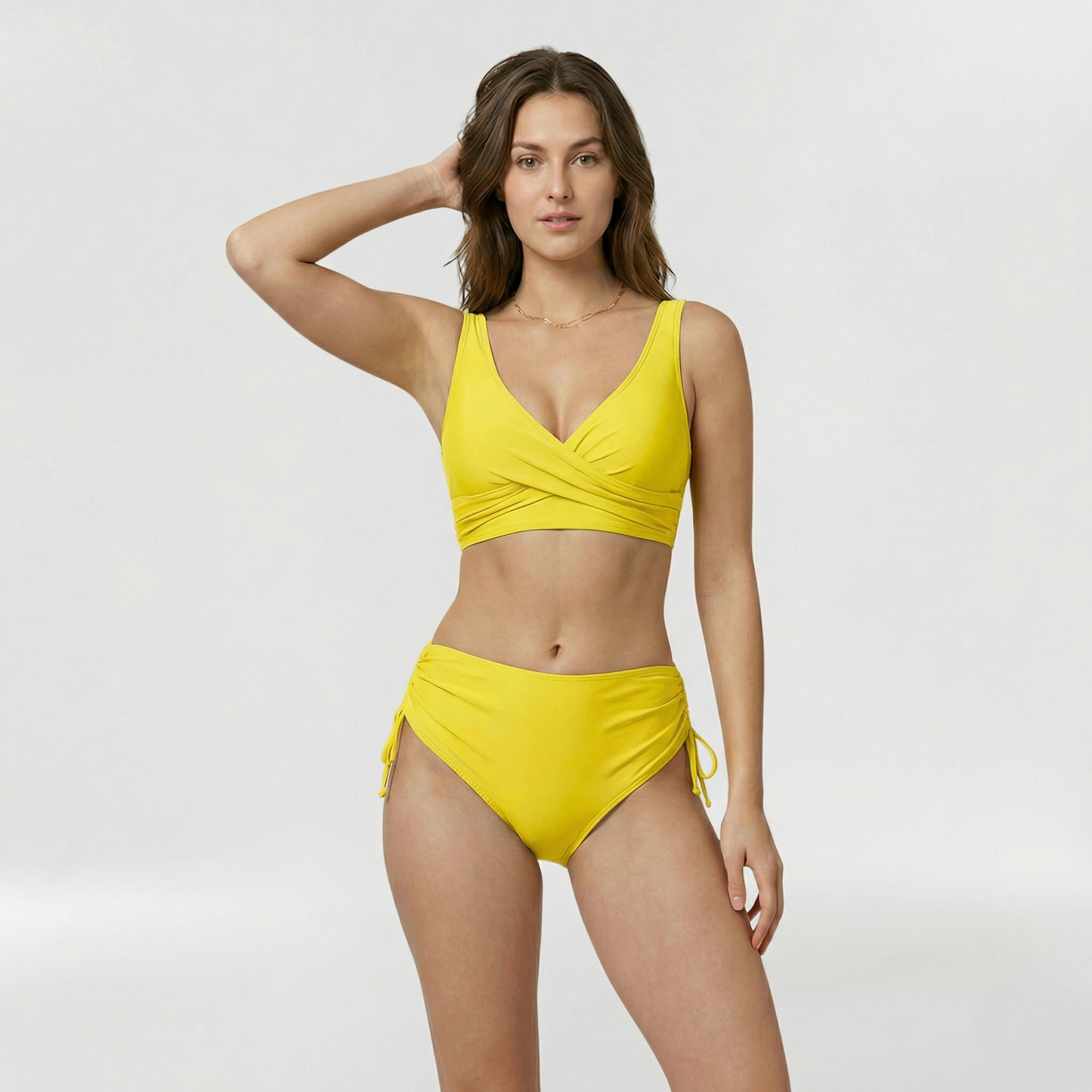 Bikini Mujer dos Piezas Tirantes Anchos Braguita Lazos Ajustable