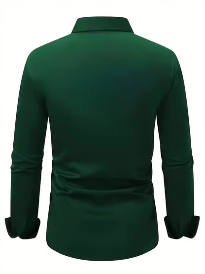 Camisa Hombre Algodón Ajuste Clásico Oficina