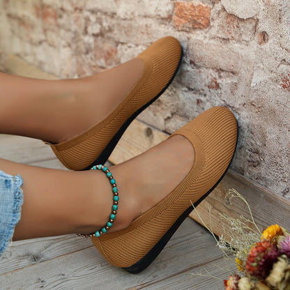 Zapatos ortopédicos mujer sin cordones diseño cerrado planos