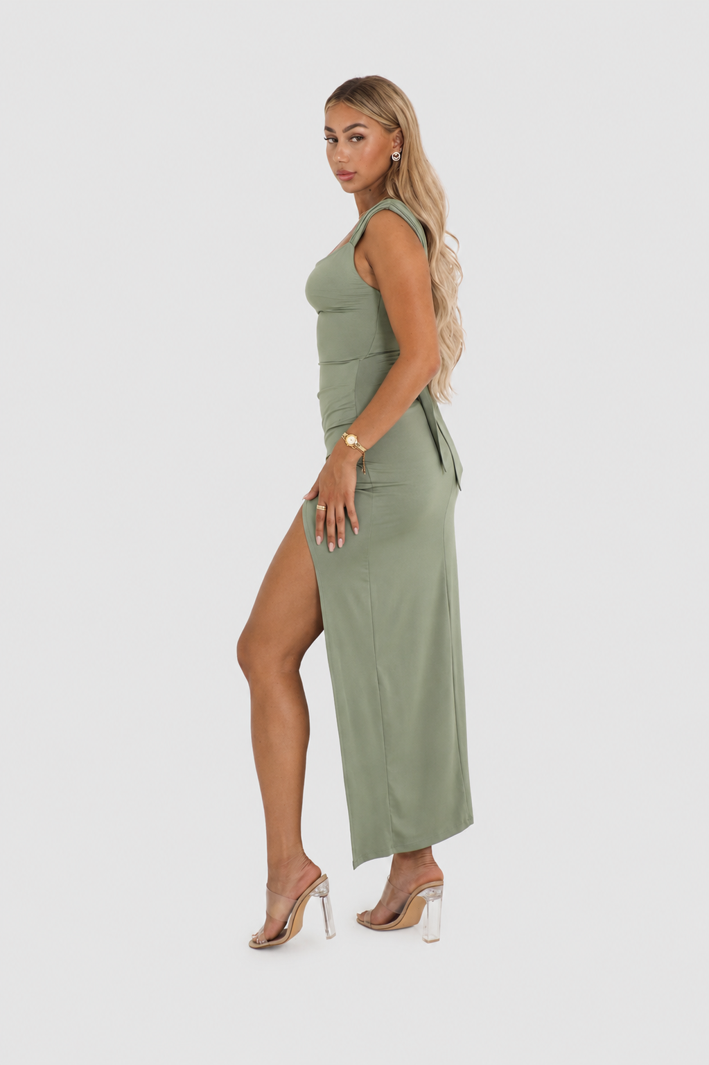 Vestido Mujer Elegante Corte Clásico