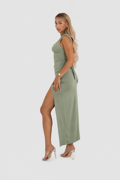Vestido Mujer Elegante Corte Clásico