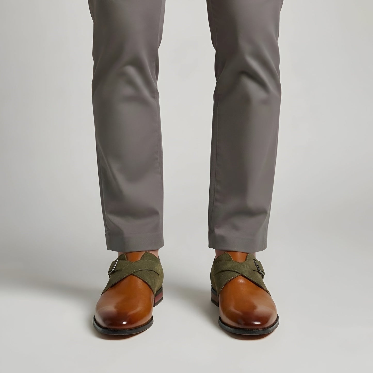 Zapatos Formales Hombre Cuero Sintético Hebilla Monk Strap - Mavetta