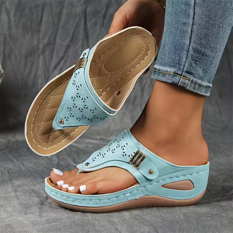 Sandalias Mujer con Cuña Confort y Sujeción
