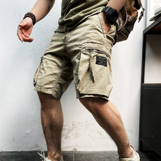 Pantalón Corto Cargo Hombre Algodón Múltiples Bolsillos - Mavetta