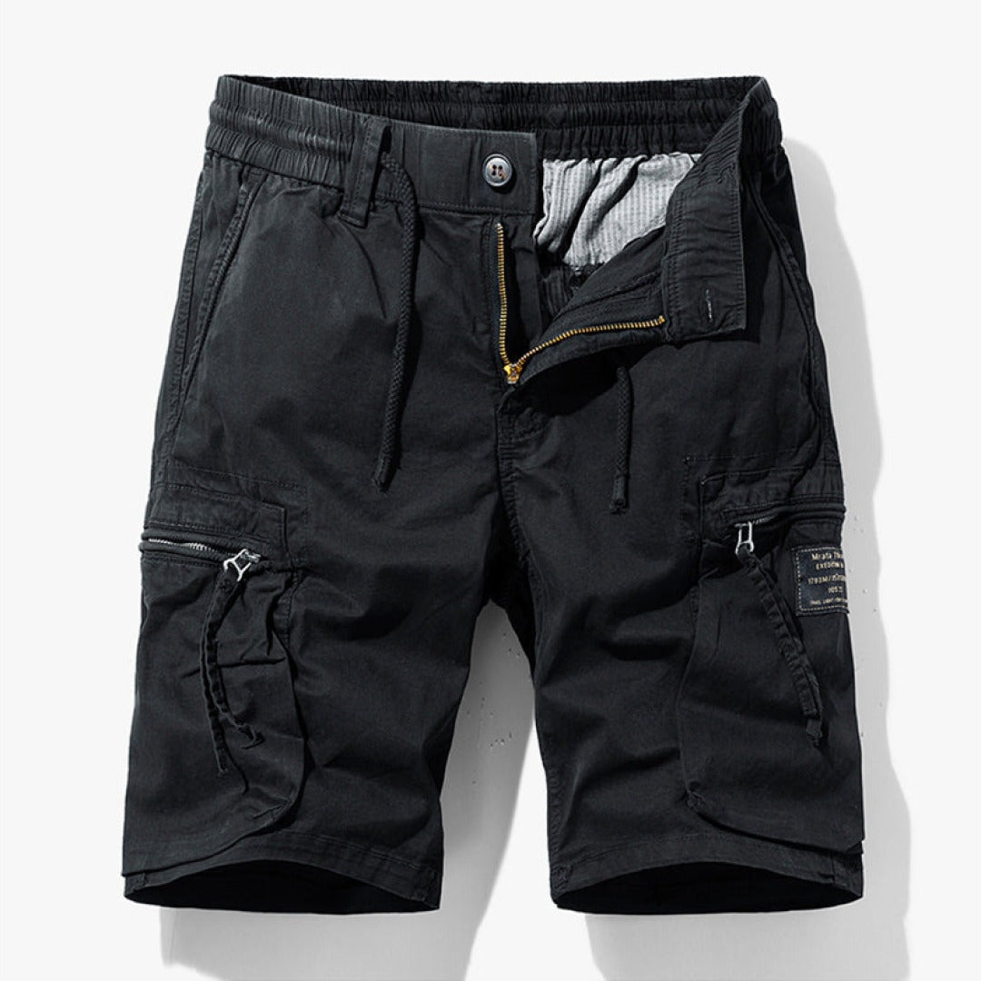 Pantalón Corto Cargo Hombre Algodón Múltiples Bolsillos