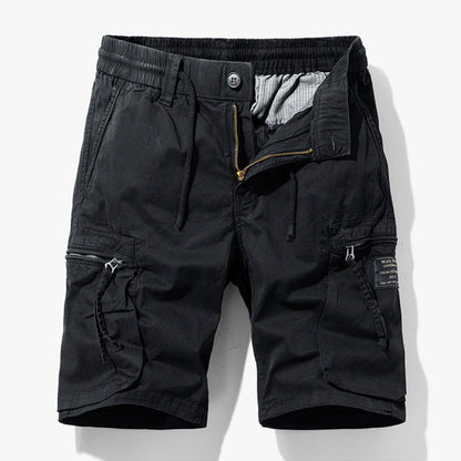 Pantalón Corto Cargo Hombre Algodón Múltiples Bolsillos