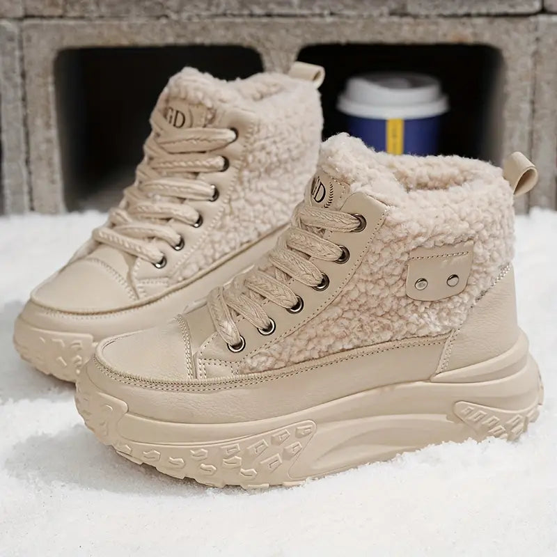 Botines Mujer de Felpa Impermeables