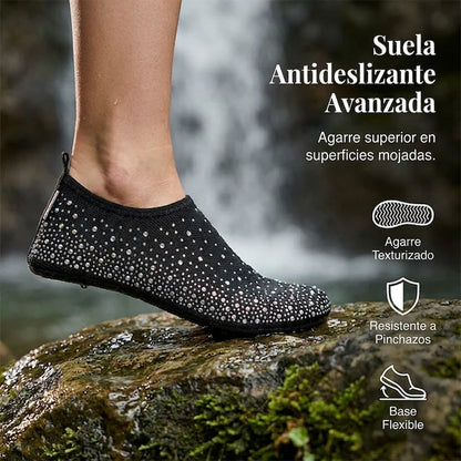 Zapatos acuáticos Unisex secado rápido brillante