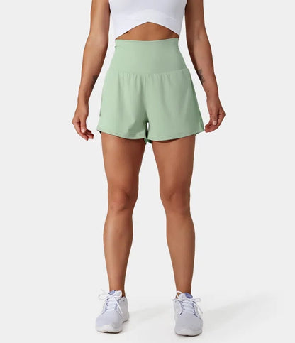 Short deportivo mujer Algodón Cintura Alta Bolsillos