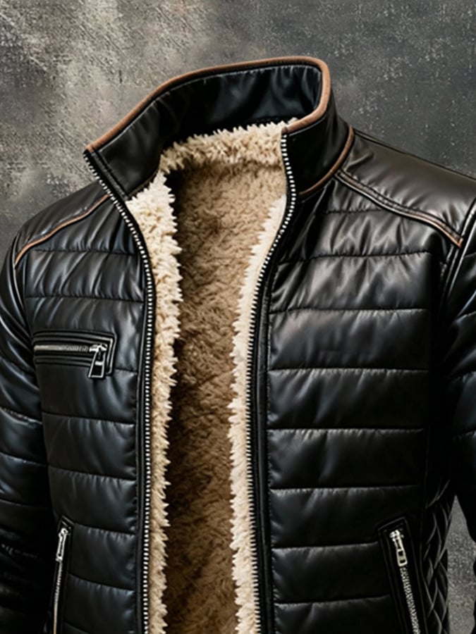 Chaqueta Hombre Acolchada Forro Térmico Ajuste Clásico