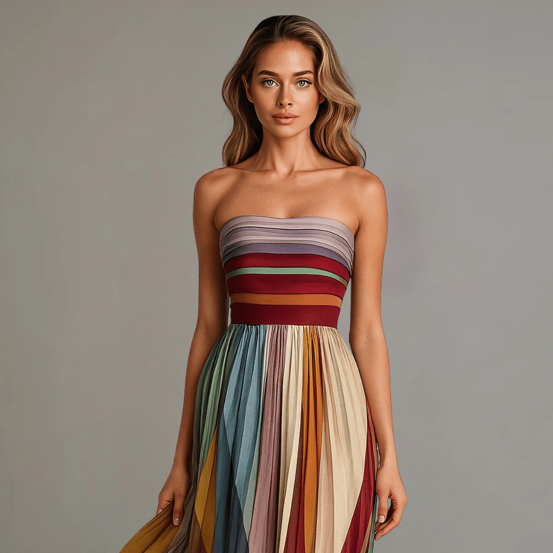 Vestido Mujer Ligero Sin Mangas Estilo Verano
