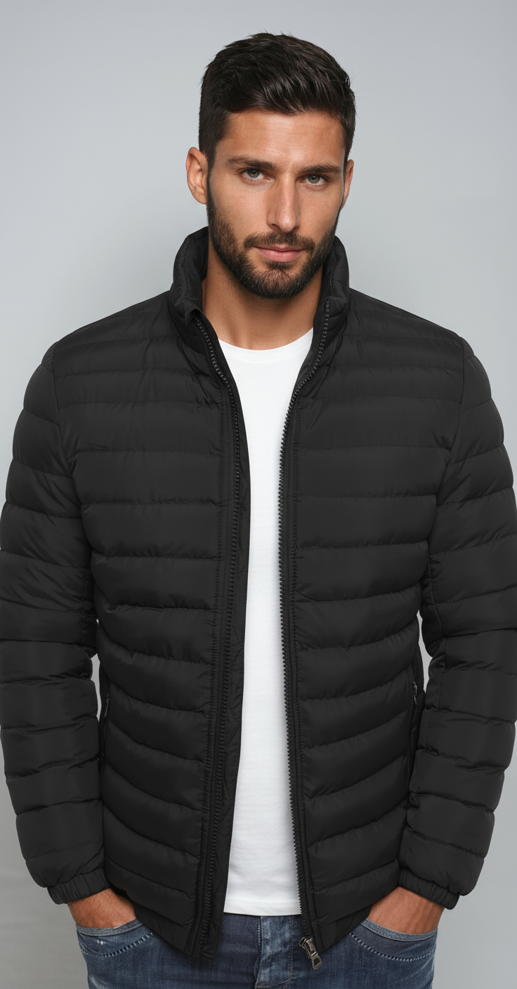 Chaqueta Puffer Hombre Acolchada Protección Térmica Moderna - Mavetta