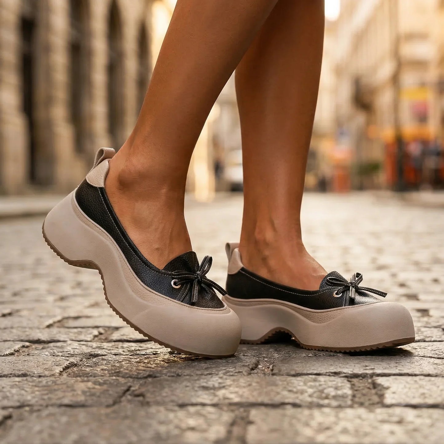 Zapatos Mujer Acolchados Sin Cierre Comodos