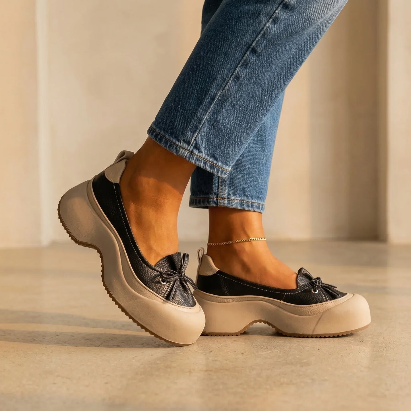 Zapatos Mujer Acolchados Sin Cierre Comodos