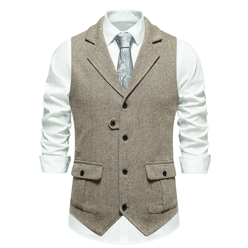 Chaleco Hombre Formal Botones Diseño Clásico
