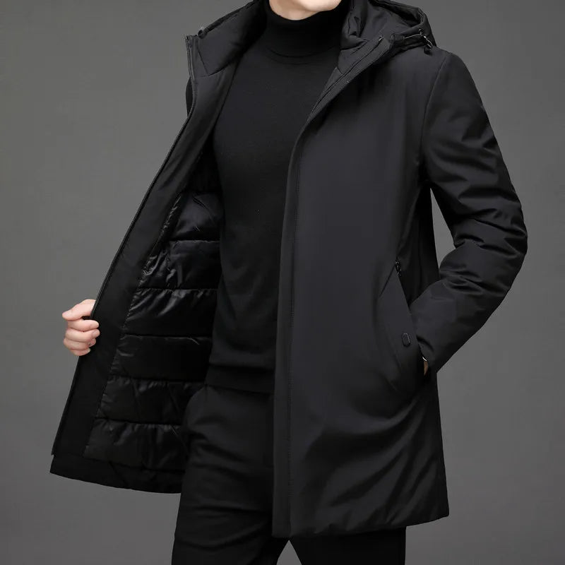 Chaqueta hombre invierno acolchada confortable y cálida