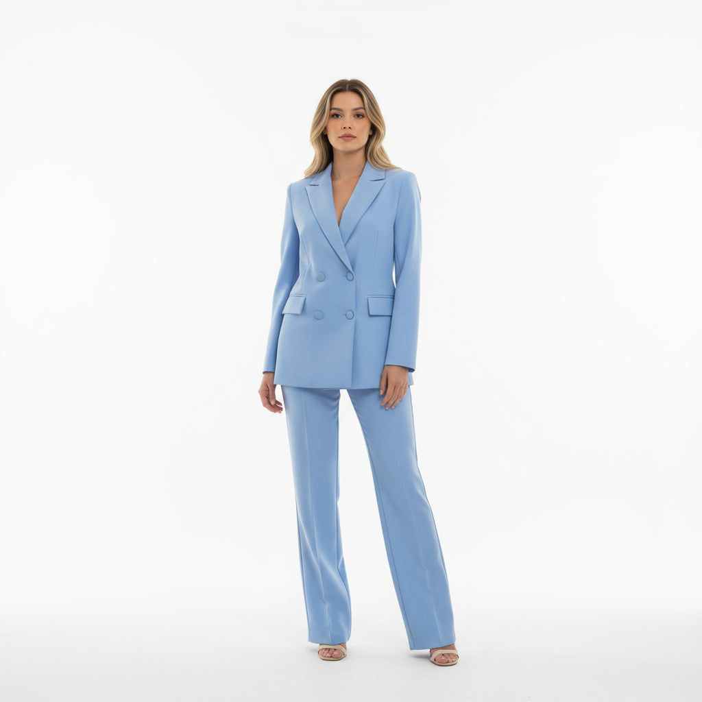 Conjunto Mujer Blazer y Pantalón Corte Recto