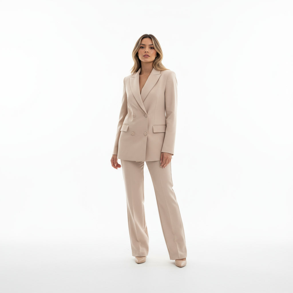 Conjunto Mujer Blazer y Pantalón Corte Recto
