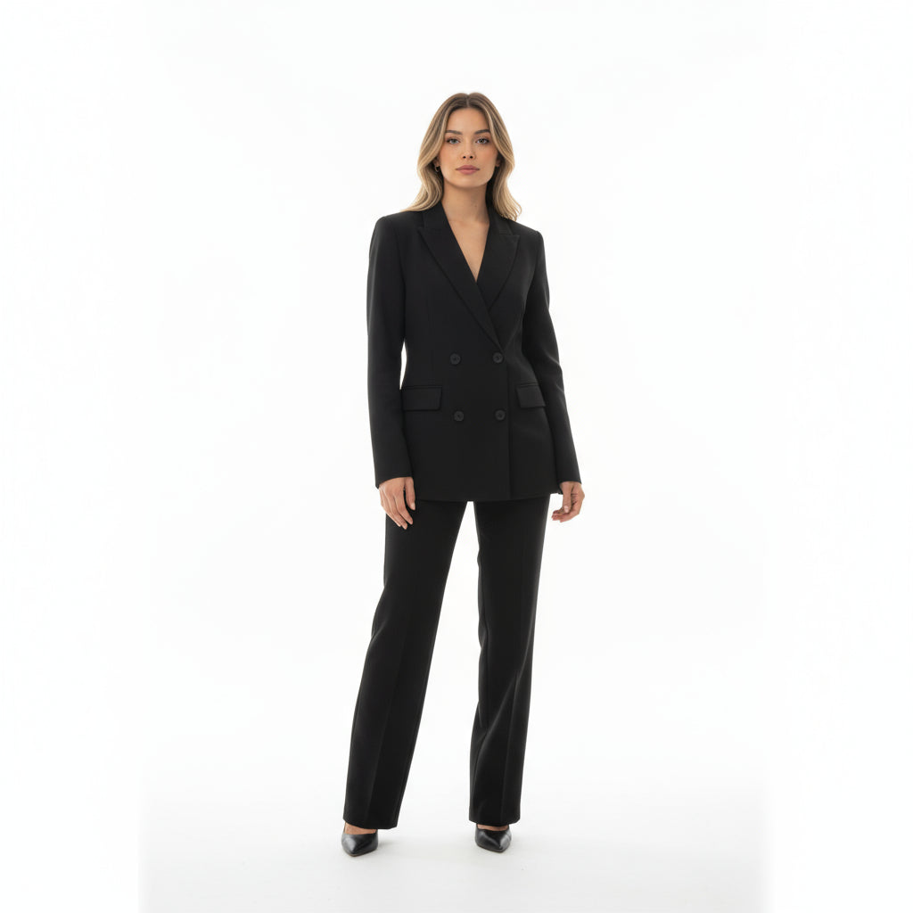 Conjunto Mujer Blazer y Pantalón Corte Recto
