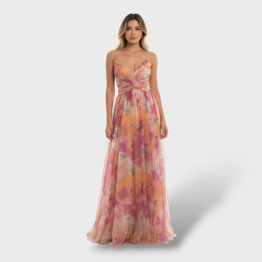 Vestido Mujer Estampado Floral Casual Elegante - Mavetta
