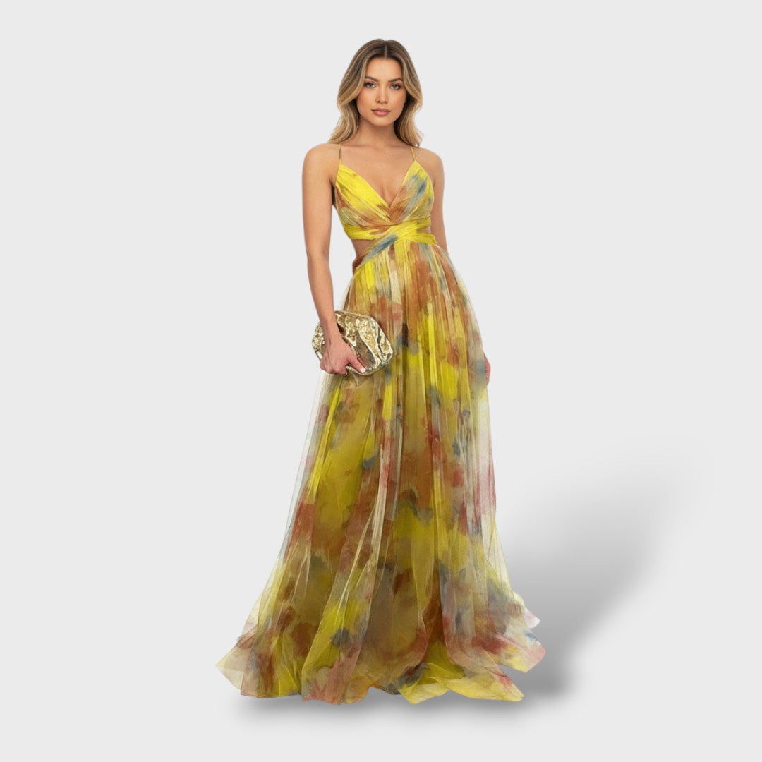 Vestido Mujer Estampado Floral Casual Elegante
