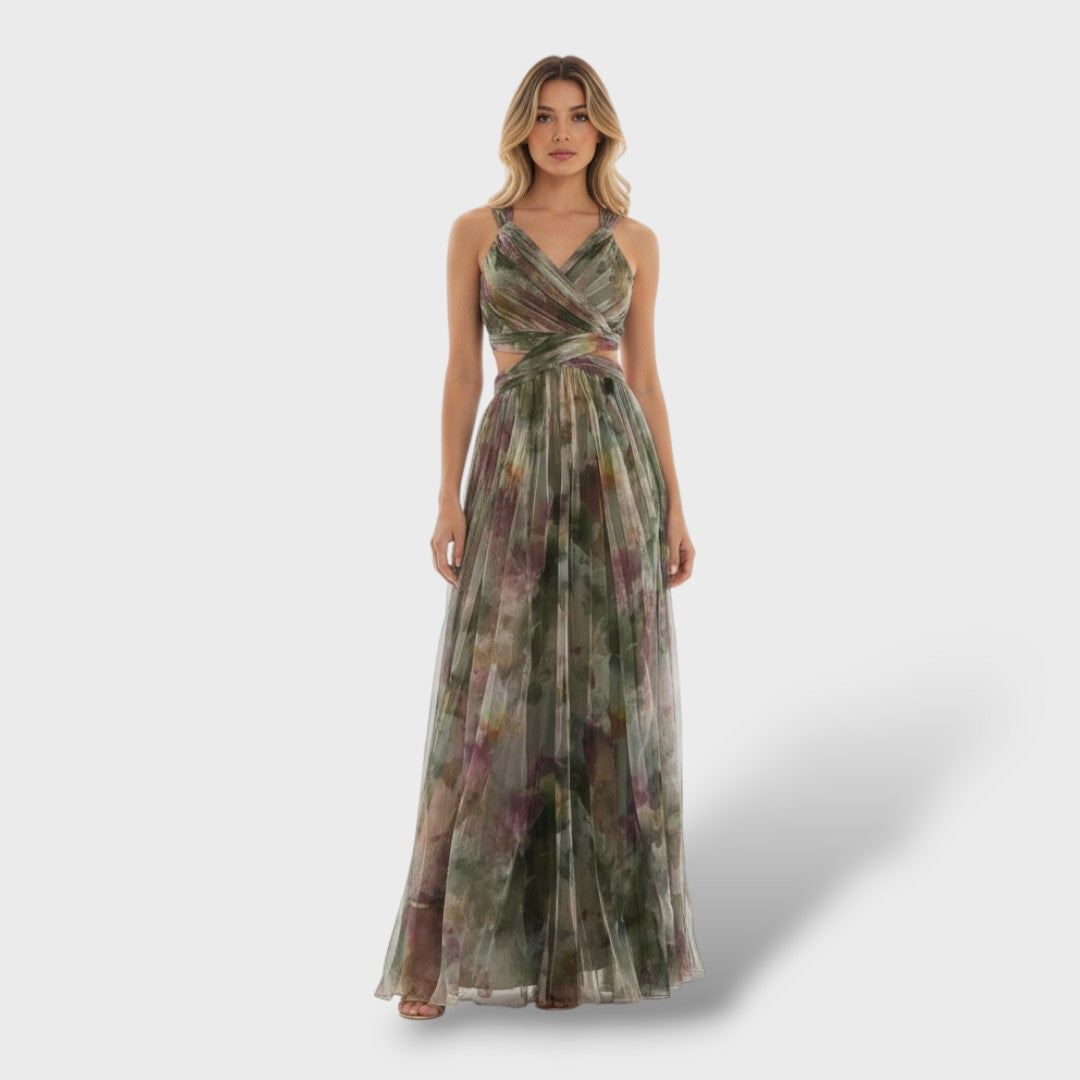 Vestido Mujer Estampado Floral Casual Elegante