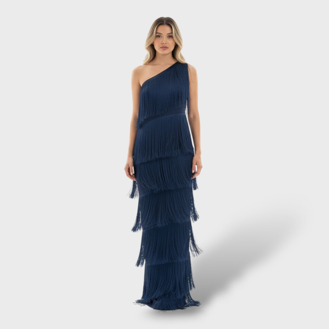 Vestido largo mujer con borlas estilo elegante - Mavetta