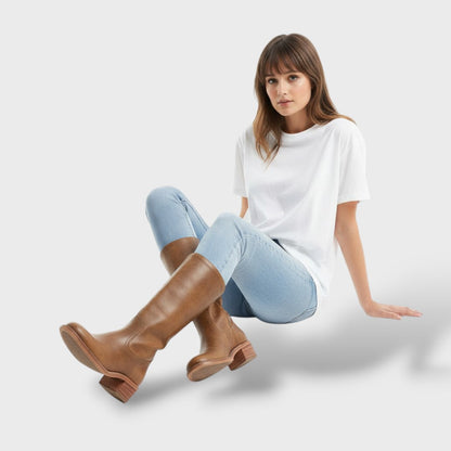 Botas Altas Mujer Suela Estructurada Diseño Elegante